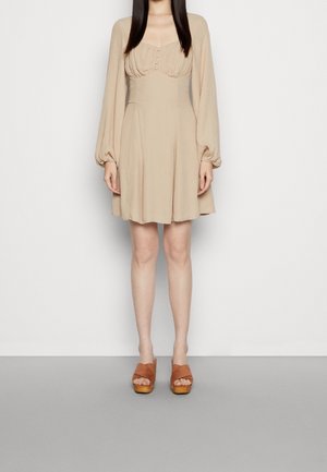 Skjortklänning - beige