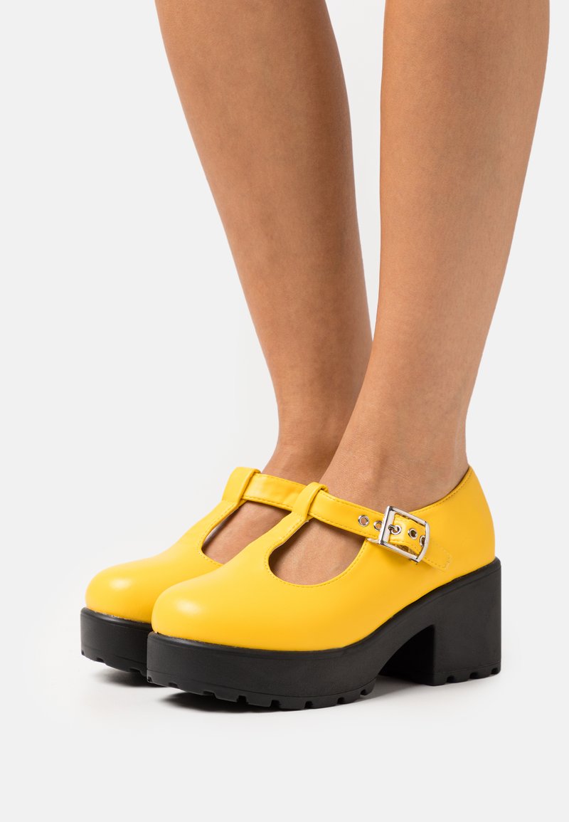 Koi Footwear SAI MARY JANES LA LA EDITION Batai su platforma yellow