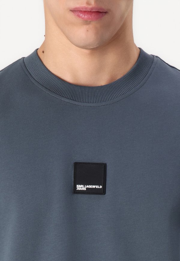 REGULAR CURVED HEM - Print T-shirt - dark slate2