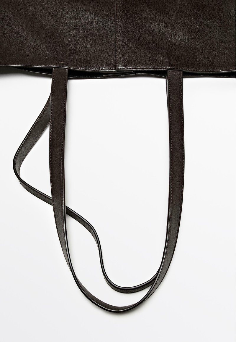 Massimo Dutti Tote bag dark brown