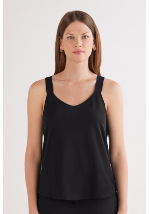 Intimissimi, PIQUÉ TANK - Unterhemd/-shirt - black