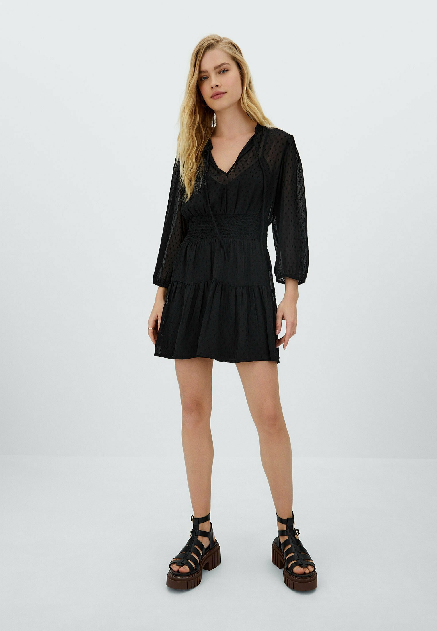 Stradivarius BOHO - Vestito estivo - black/nero - Zalando.it