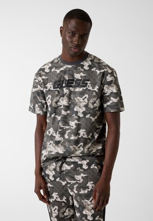 MIT FRONTLOGO - T-shirt con stampa - camouflage