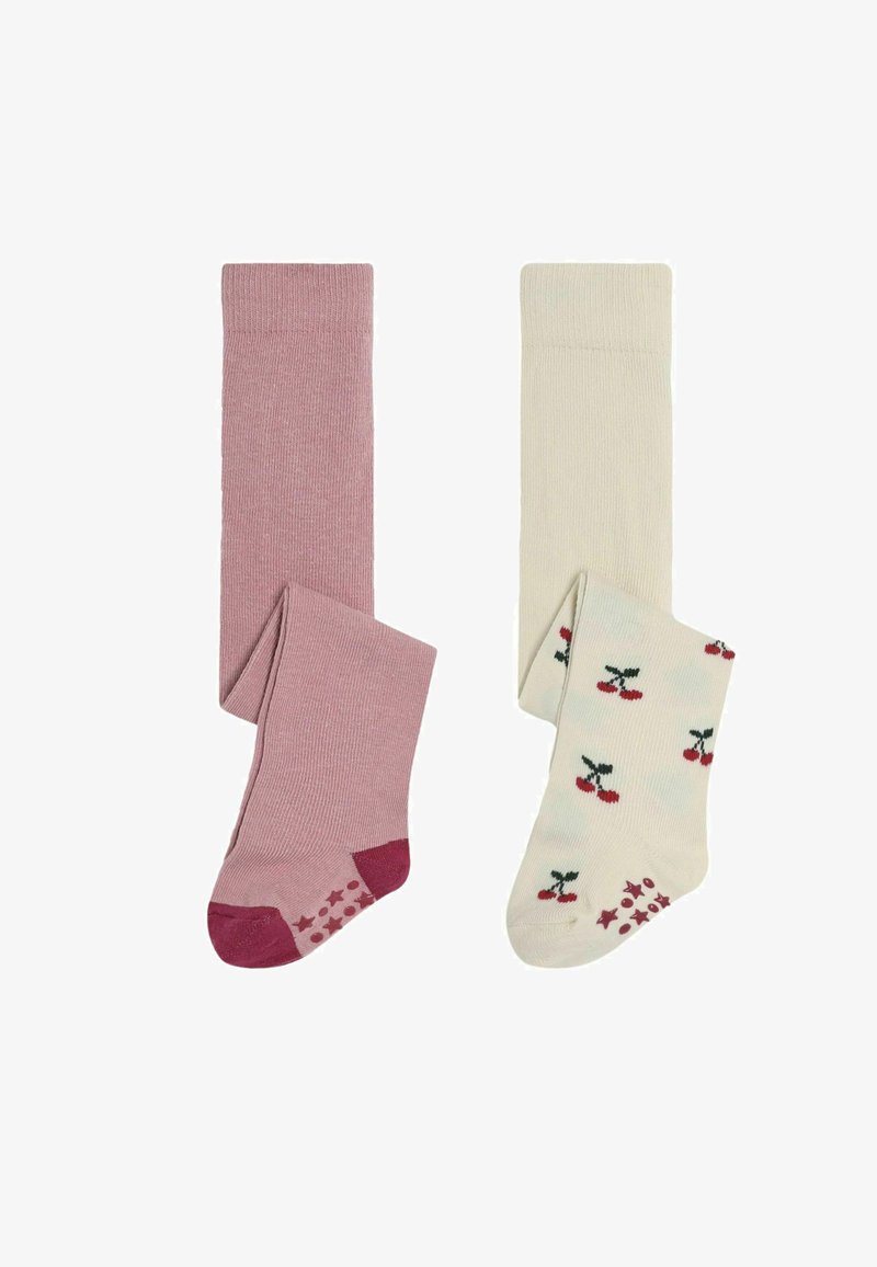 JoJo Maman Bébé RICH CHERRY 2 PACK. - Collant - red