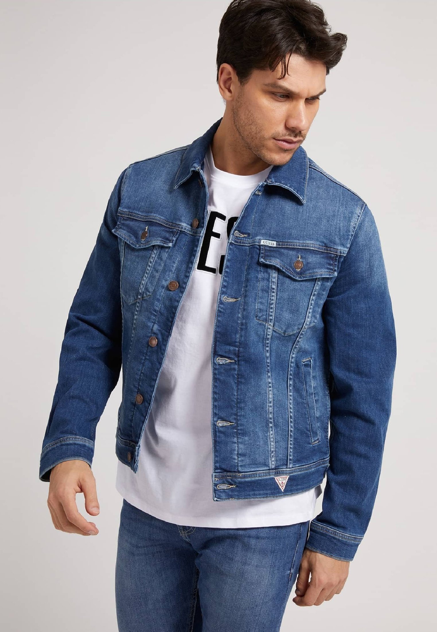Guess Denim jacket - blau/blue - Zalando.de