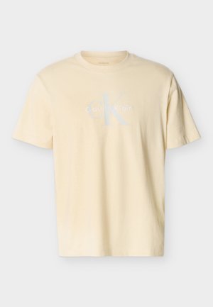 Calvin Klein Jeans, HERO MONOLOGO TEE - Triko s potiskem - yellow heather