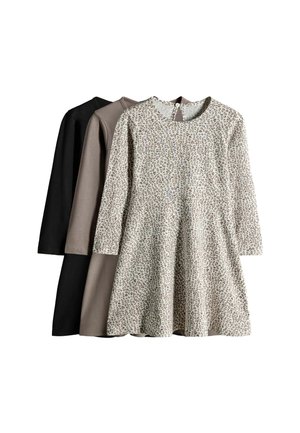REGULAR FIT - 3 PACK - Jersey dress - black grey