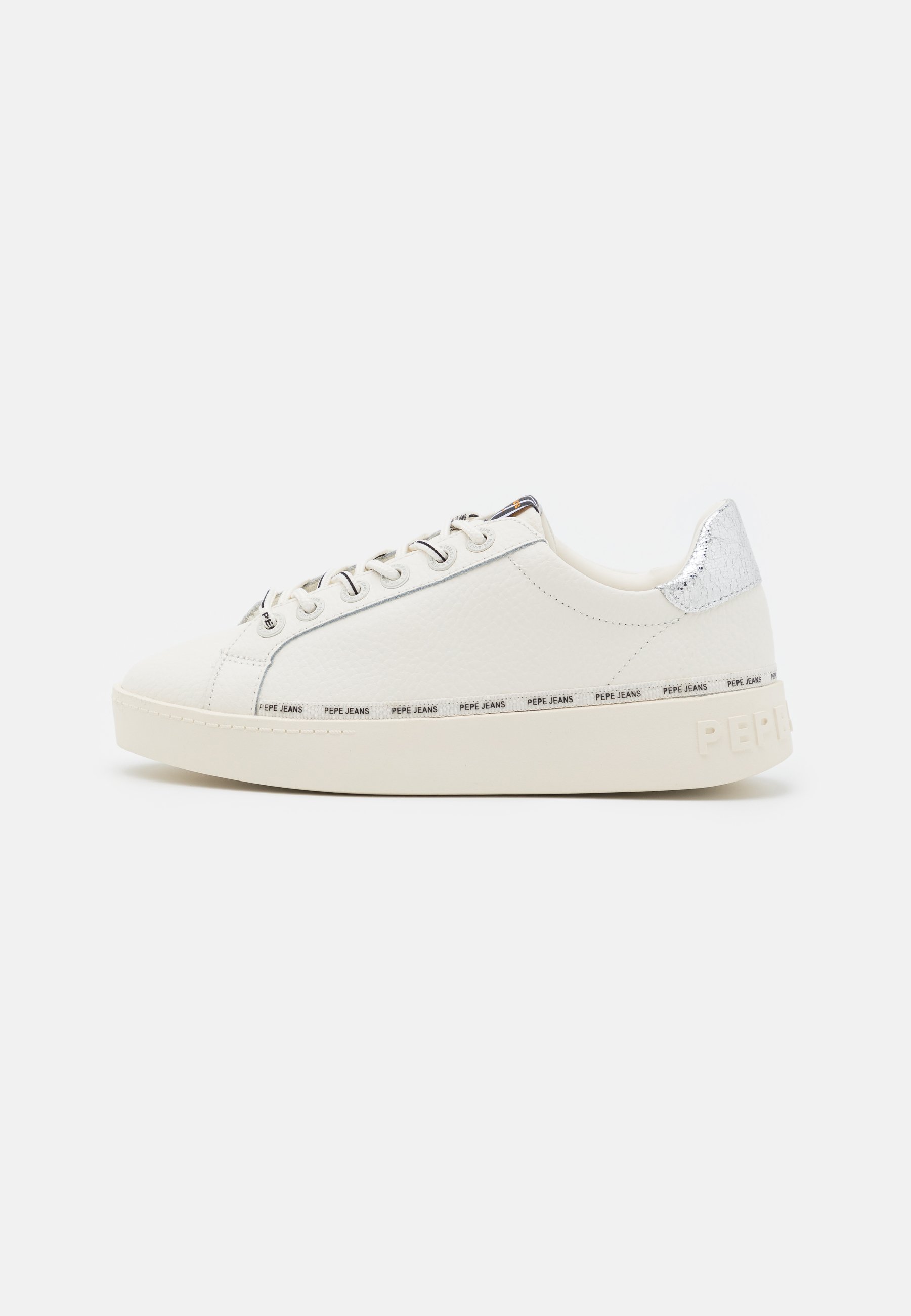 Pepe Jeans BRIXTON AGAIN - Trainers - offwhite/white - Zalando.co.uk
