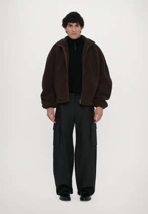Han Kjøbenhavn JACKET UNISEX - Fleecová bunda - dark brown