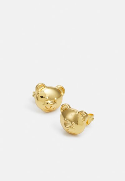 MOSCHINO EARRINGS - Earrings - shiny gold-coloured