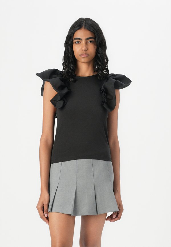 ONLTAYA LIFE FRILL MIX BOX - Basic T-shirt