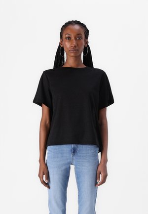 ONLSILVERY O NECK - Basic T-shirt - black