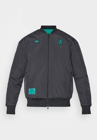adidas Originals LIVERPOOL FC ICON JACKET - Klubbkläder - black/sea green