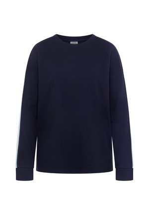 Cecil, SWEATSHIRT MIT RUNDHALS UND TAPEDETAILS - Sweatshirt - urban dark blue