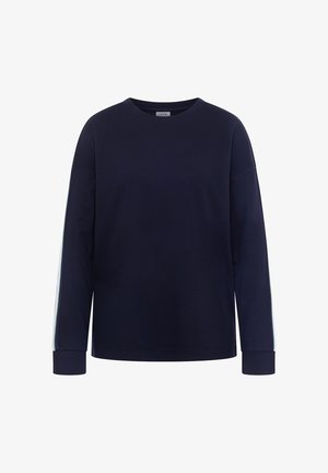 Cecil, SWEATSHIRT MIT RUNDHALS UND TAPEDETAILS - Sudadera - urban dark blue