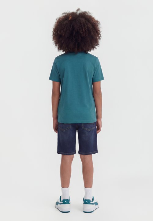 PUMA LOGO TEE UNISEX - Sports T-shirt - emerald ice — photo 2