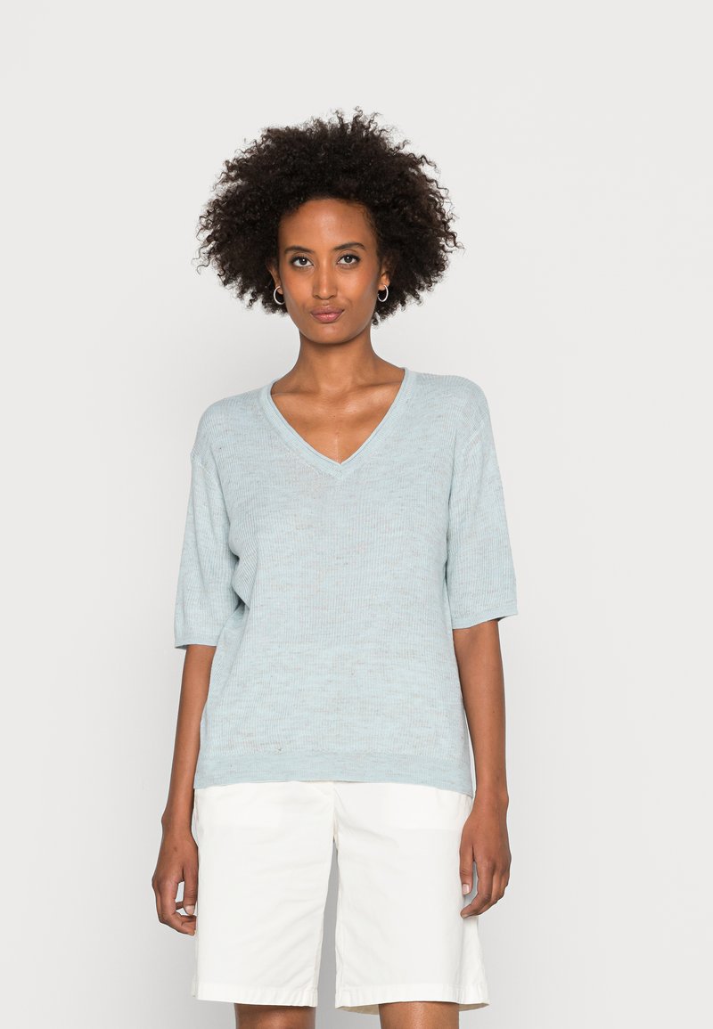 Marks & Spencer V TEE Basic Tshirt soft peacock/light blue
