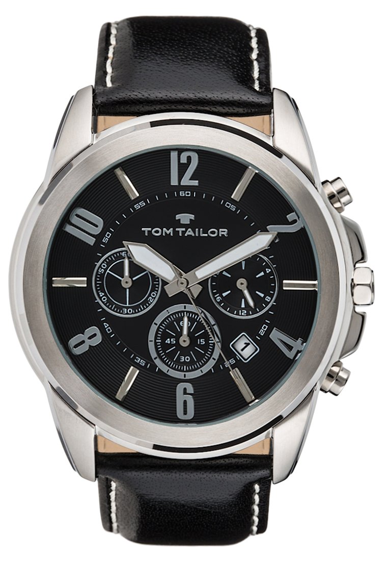 TOM TAILOR Montre à aiguilles - schwarz/silber/noir - ZALANDO.FR