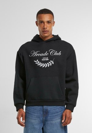 Upscale by Mister Tee, UPSCALE BY MISTER TEE ARCADE CLUB FLUFFY HOODY - Kapuutsiga pusa - black