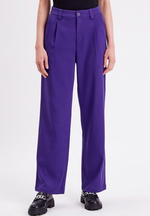 BREITE GERADE GESCHNITTENE - Bukser - violet