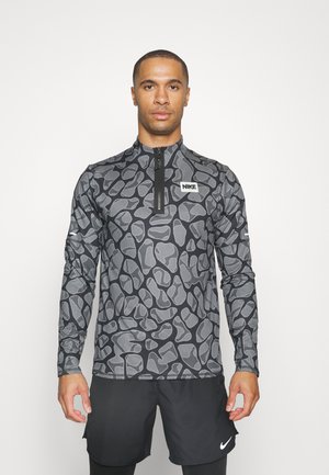 Maglietta a manica lunga - smoke grey/black/light menta