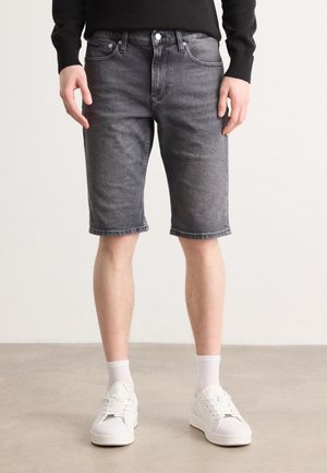 SLIM - Jeans Shorts - denim grey