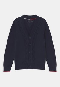Tommy Hilfiger CLASSIC CABLE CARDIGAN - Strickjacke - desert sky