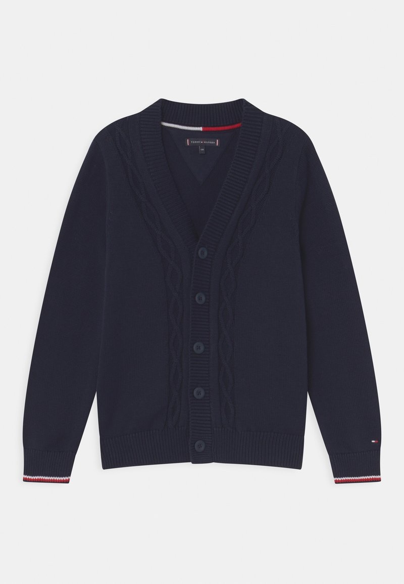 Tommy Hilfiger CLASSIC CABLE CARDIGAN - Neuletakki - desert sky