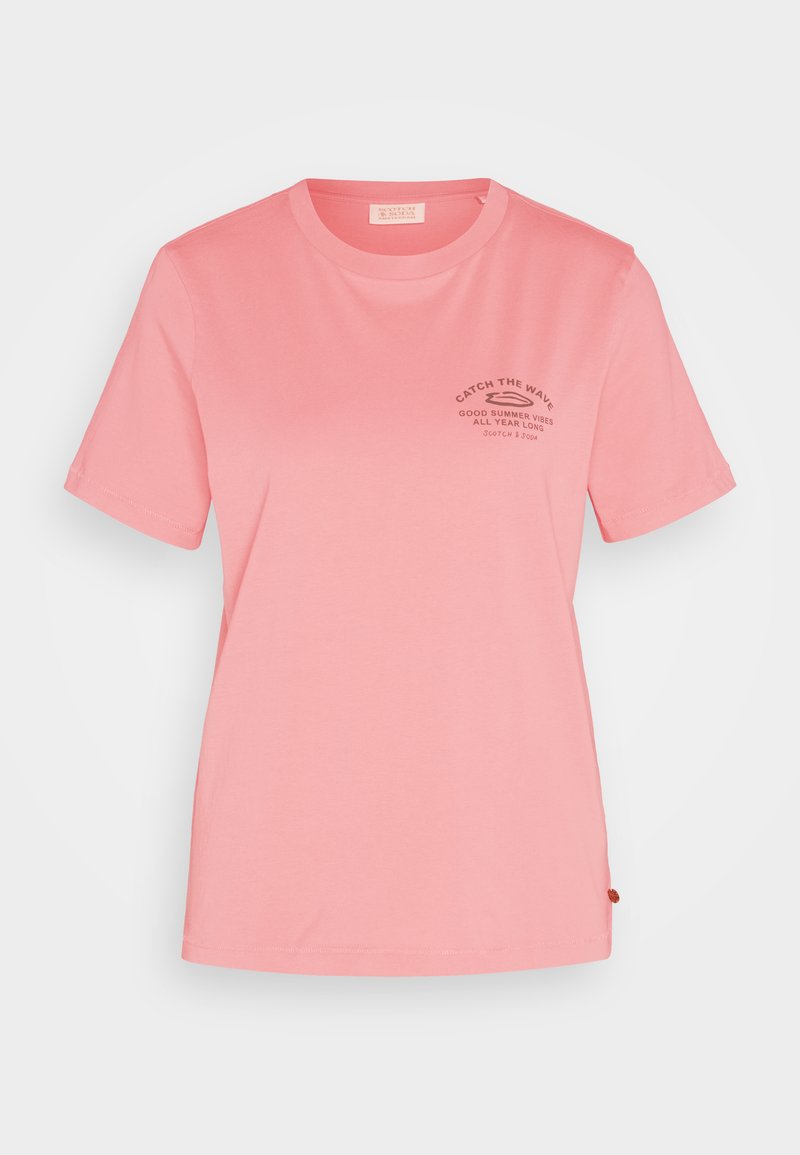 Scotch & Soda T-shirt print abrikoos