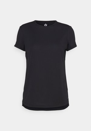 Even&Odd active ADAPTIVE SPORTS T-SHIRT WITH OPENING - Camiseta deportiva - black