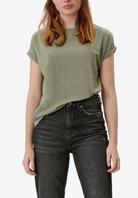 QS LOOSE FIT - T-shirt basic - khaki oliv