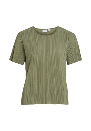 VILA VIPLISA O-NECK NOOS - Blúzka - oil green
