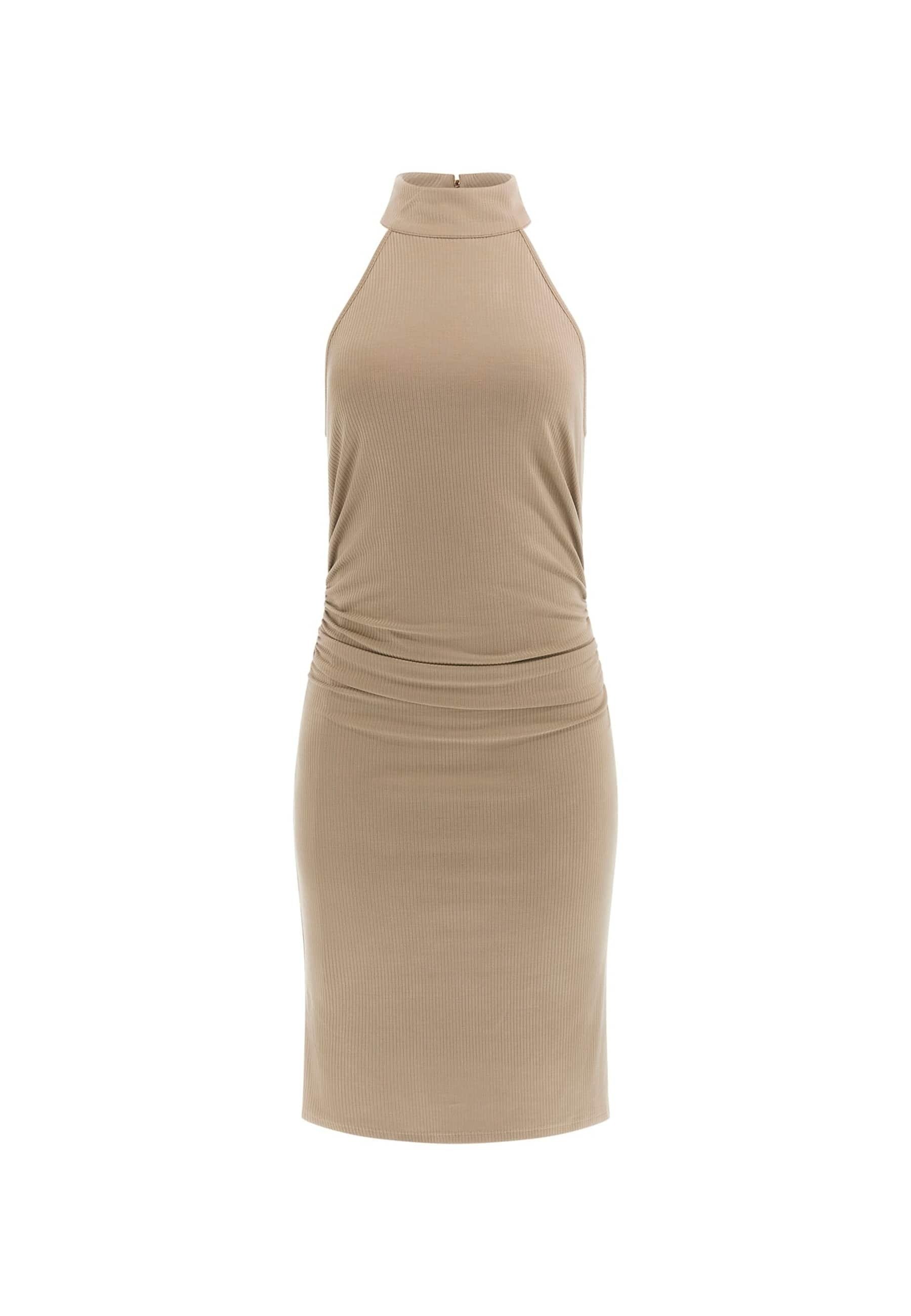 Bodycon Kleid Damen – Cocktailkleid Mit 3/4-Ärmeln, Aus Elasthan, Figurbetont (asiatische Größen)