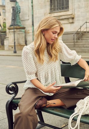 Saint Tropez, SABATINASZ - Blouse - turtledove black tiny dots