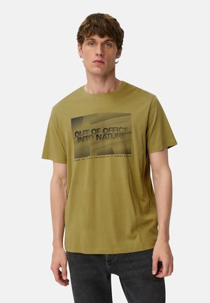 camel active T-Shirt print - mosstone