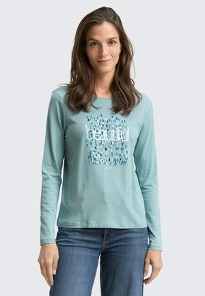 MIT PRINT - T-shirt à manches longues - white moss