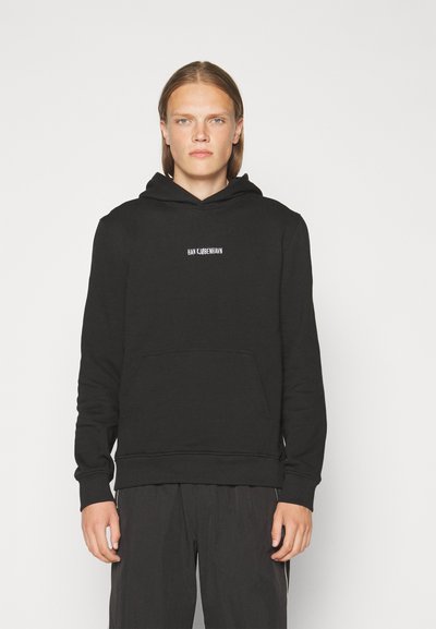 Han Kjøbenhavn BASIC LOGO HOODIE UNISEX - Kapucnis pulóver - black
