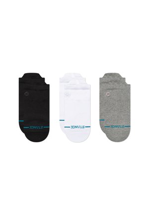 ICON LOW TAB UNISEX 3 PACK - Chaussettes - black/white/grey
