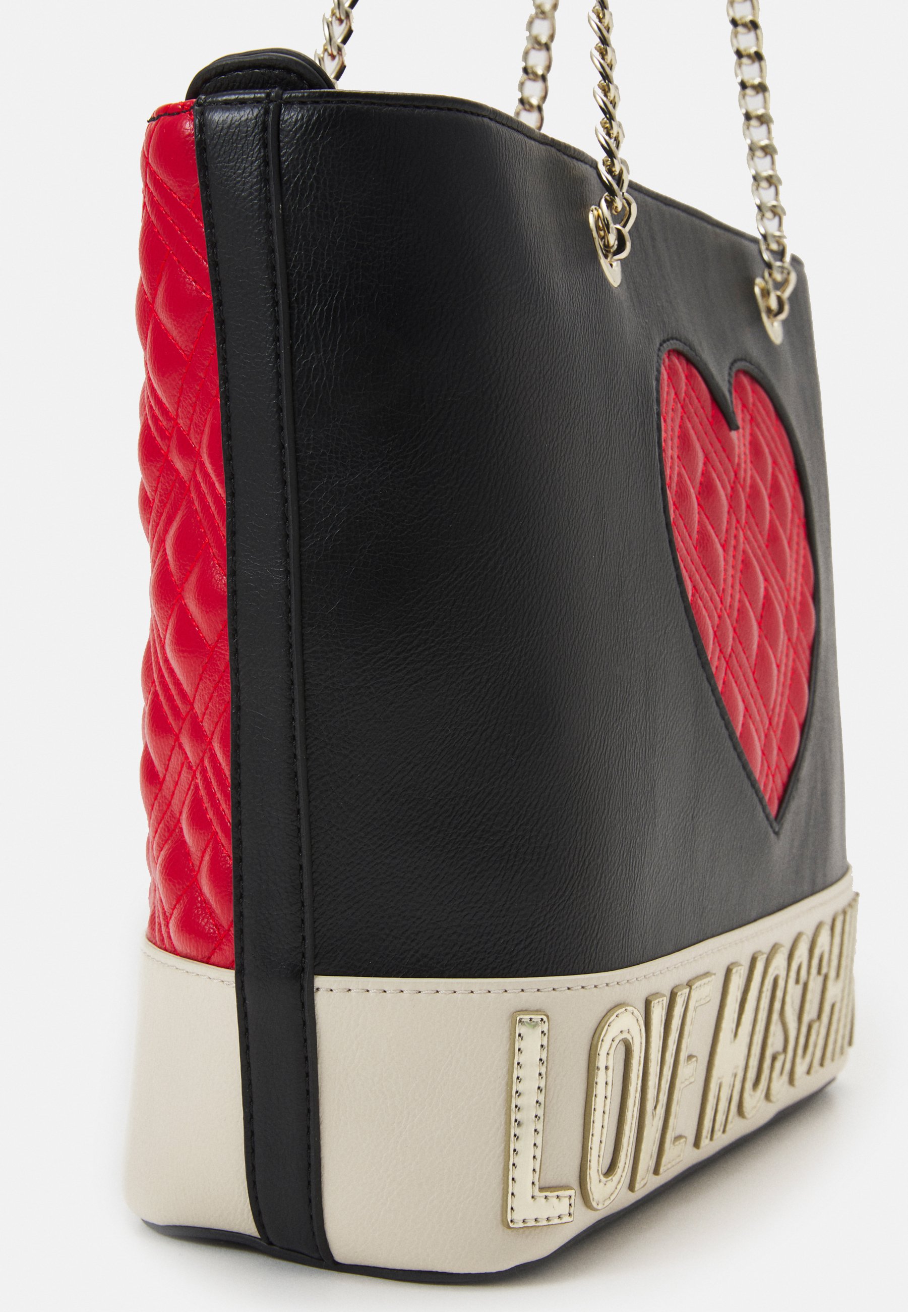 Love Moschino CHAIN BIG QUILTED HEART - Bolso de mano -  multi-coloured/multicolor - Zalando.es