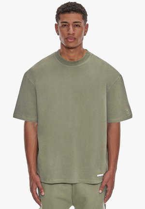 Dropsize SUPER HEAVY BLANK - Basic T-shirt - olive