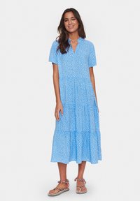 Saint Tropez EDASZ SS MAXI - Vardagsklänning - ice drea dots