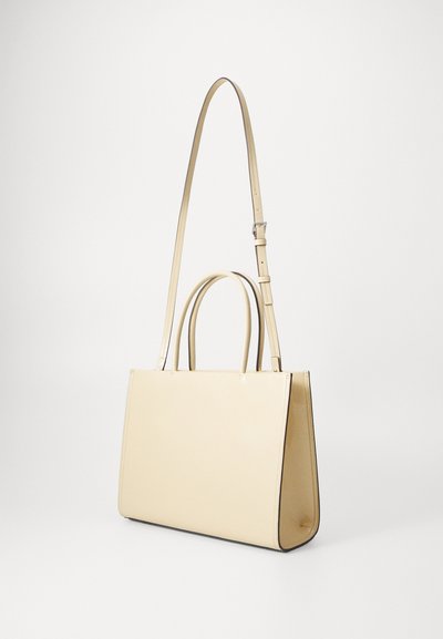 Tory Burch ELLA BIO PATENT SMALL TOTE - Handväska - vanilla soft serve