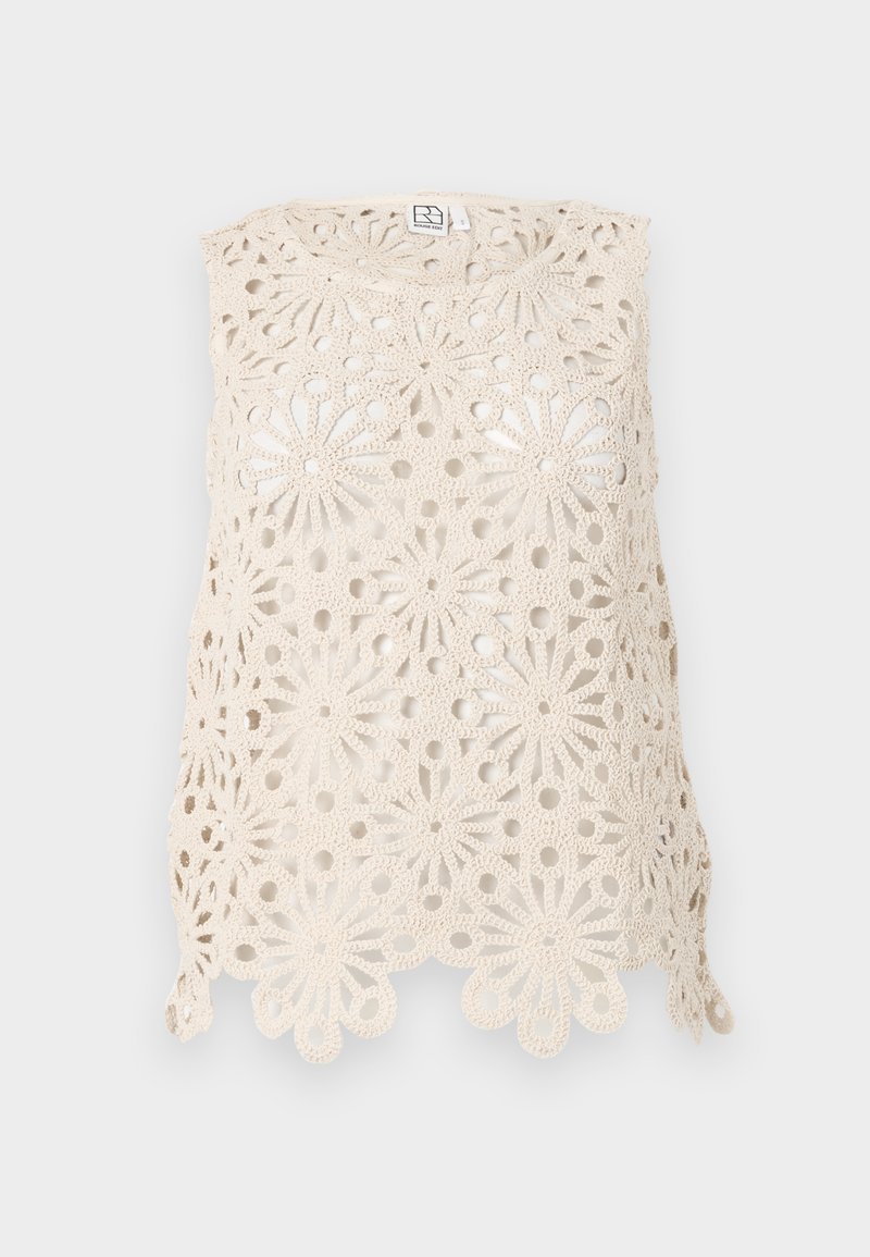 Rouge Edit LEONI O NECK SHORT - Felső - birch/törtfehér - Zalando.hu