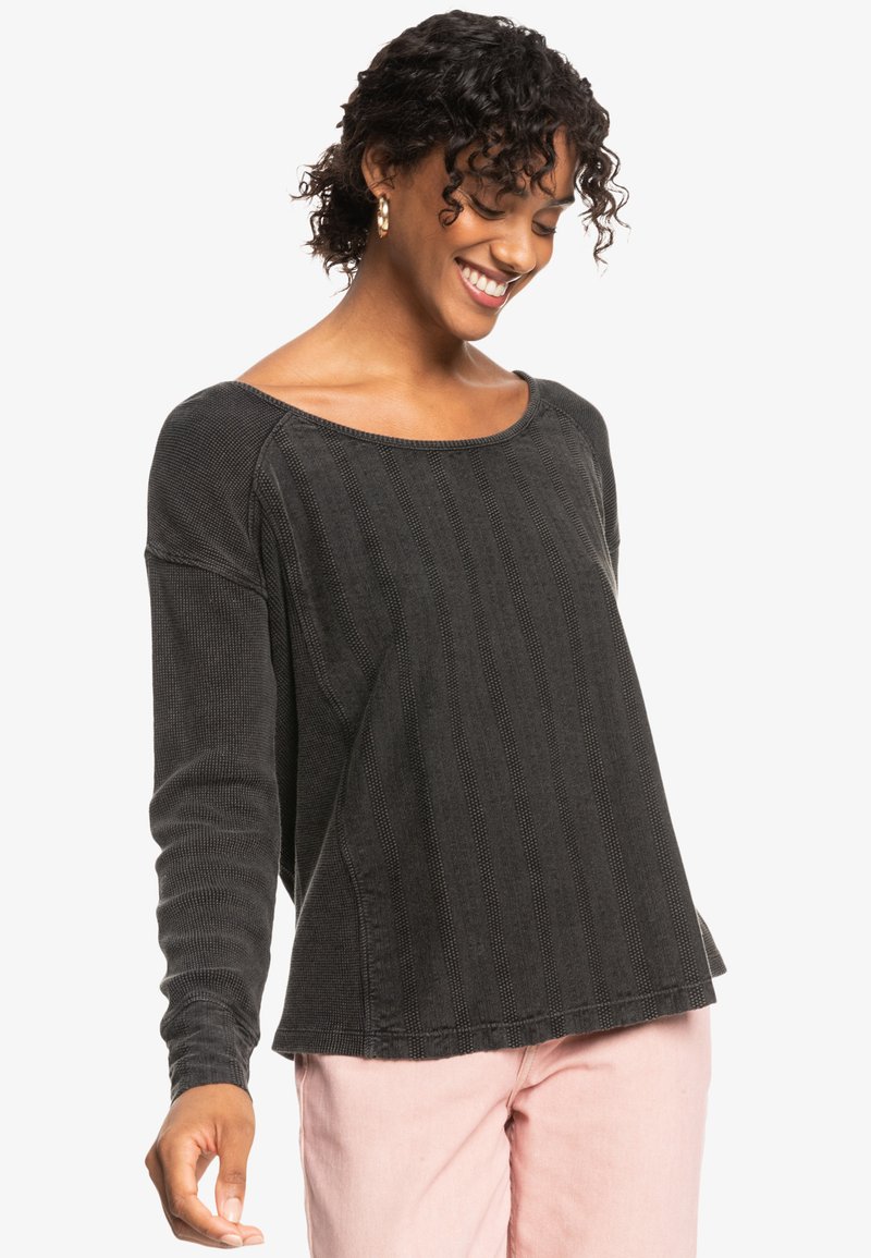 Roxy BOHO MIND LANGÄRMLIGES MIT WAFFEL - Strickpullover - anthracite