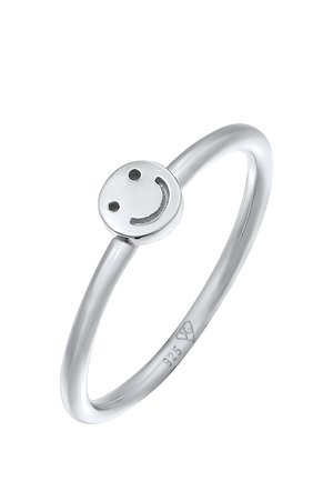 HAPPY FACE BASIC - Ring - silber