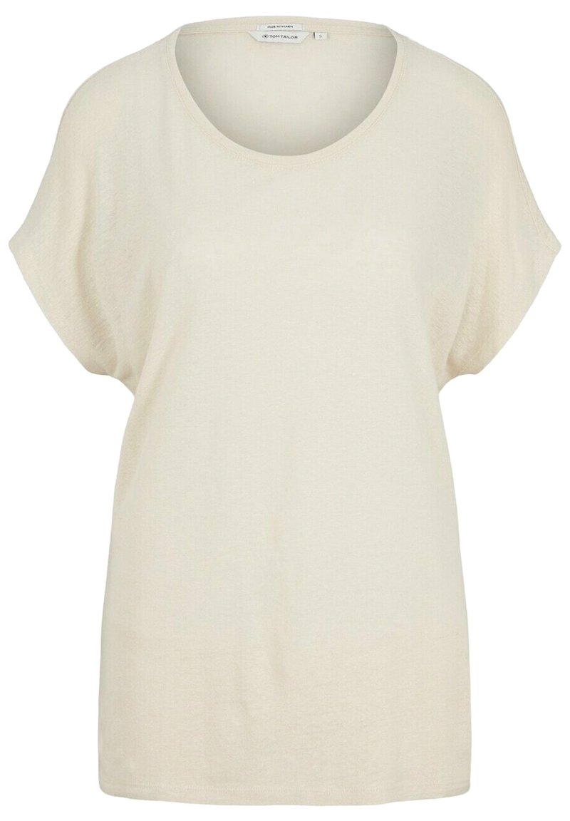 Damen T-Shirts | TOM TAILOR GROSSEM AUSSCHNITT T-Shirt print sand stone beige/beige - TY77988 Damen T-Shirts | TOM TAILOR GROSSEM AUSSCHNITT T-Shirt print sand stone beige/beige - TY77988