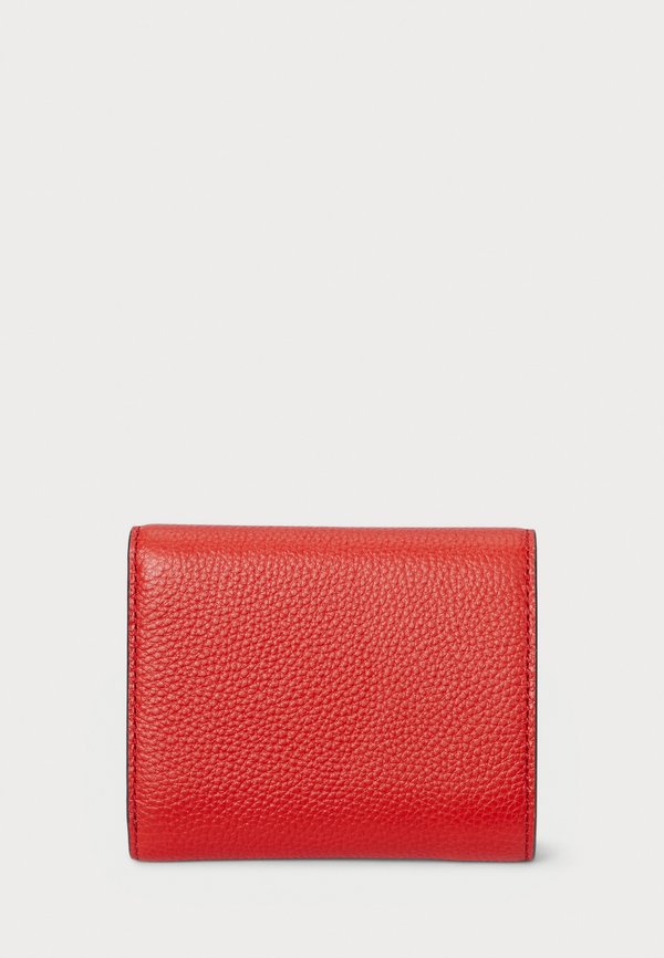 PEBBLED SMALL CAMERYN FLAP WALLET - Wallet - bright vermillion2
