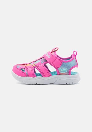 Skechers FLEX SPLASH - Walking sandals - hot pink/multicolored
