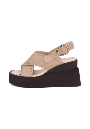 Desa, DESA WOMAN SANDALS - Platform sandals - beige