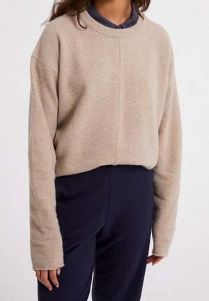 Striktrøje - beige
